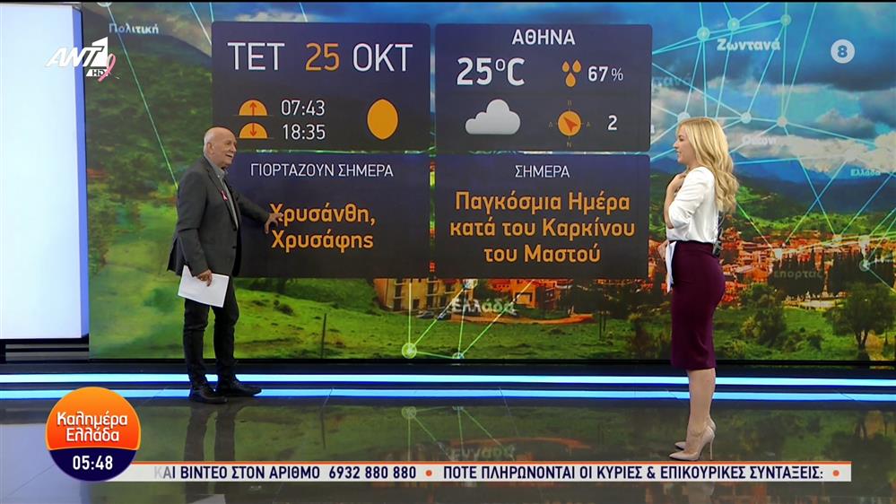 ΚΑΛΗΜΕΡΑ ΕΛΛΑΔΑ – 25/10/2023