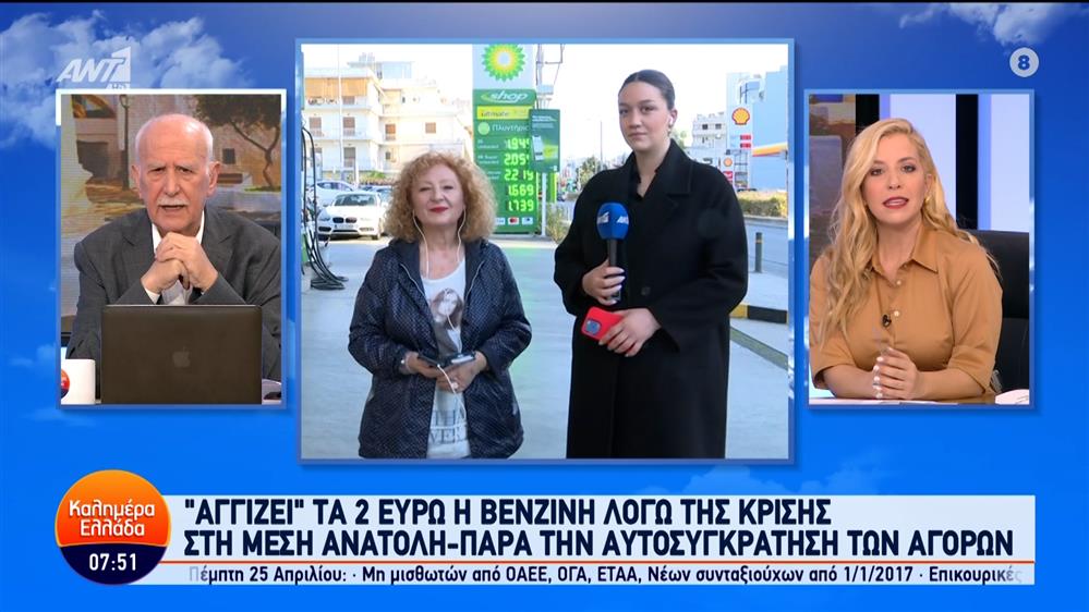 "Αγγίζει" τα 2 ευρώ η βενζίνη λόγω της κρίσης στη Μέση Ανατολή – Καλημέρα Ελλάδα – 18/04/2024