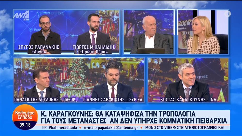 Πολιτική επικαιρότητα – Καλημέρα Ελλάδα – 20/12/2023