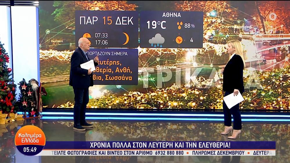 ΚΑΛΗΜΕΡΑ ΕΛΛΑΔΑ – 15/12/2023