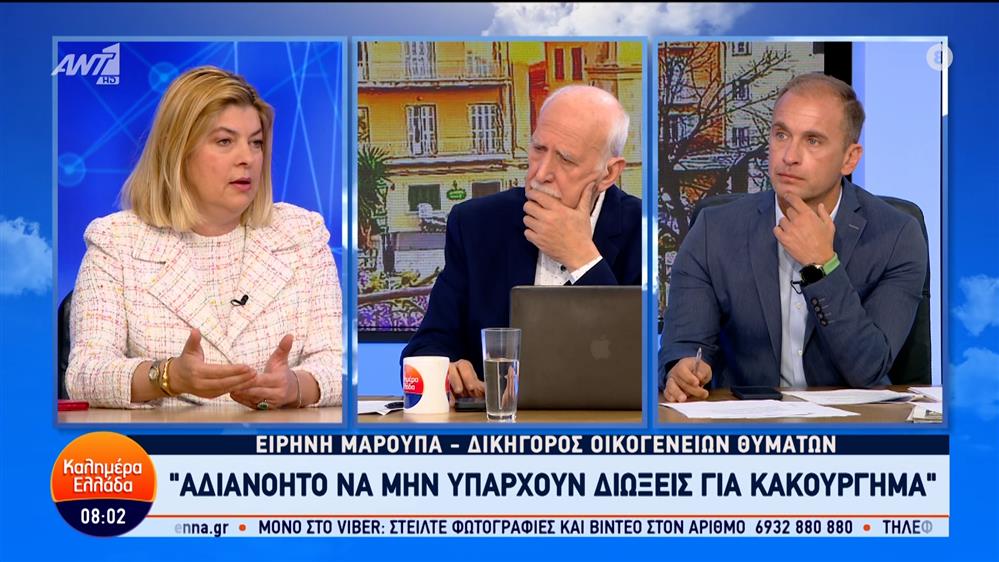 Η Ειρήνη Μαρούπα, δικηγόρος οικογενειών θυμάτων στο Καλημέρα Ελλάδα – 30/04/2024