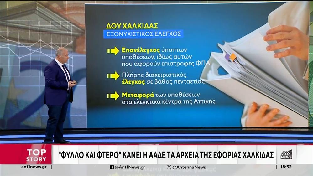 ΔΟΥ Χαλκίδας: η ΑΑΔΕ «ξεσκονίζει» τις υποθέσεις των τελευταίων ετών