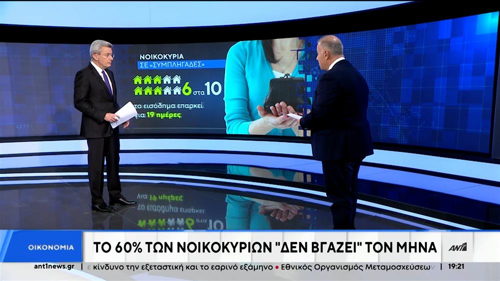 ΓΣΕΒΕ: 6 στα 10 νοικοκυριά «δεν βγάζουν» τον μήνα με τα εισοδήματα τους