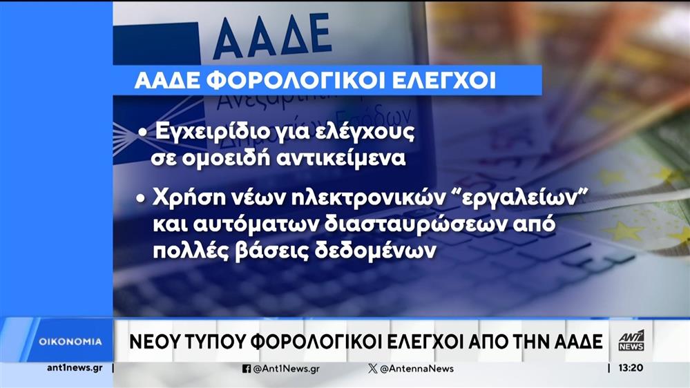 ΑΑΔΕ: Νέου τύπου έλεγχοι στην αγορά