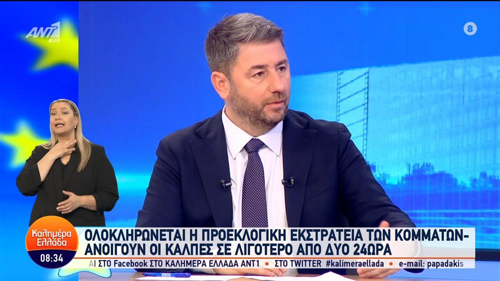 Ο Νίκος Ανδρουλάκης, πρόεδρος ΠΑΣΟΚ-ΚΙΝΑΛ στο Καλημέρα Ελλάδα – 07/06/2024