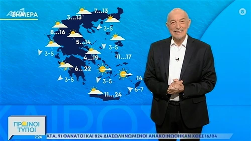 ΚΑΙΡΟΣ – ΠΡΩΙΝΟΙ ΤΥΠΟΙ - 17/04/2021
