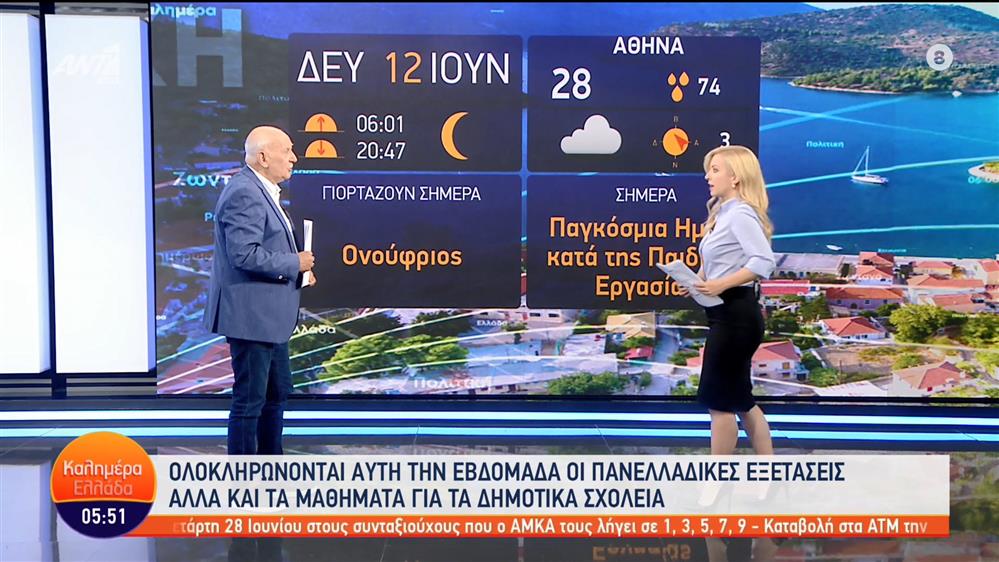 ΚΑΛΗΜΕΡΑ ΕΛΛΑΔΑ - 12/06/2023