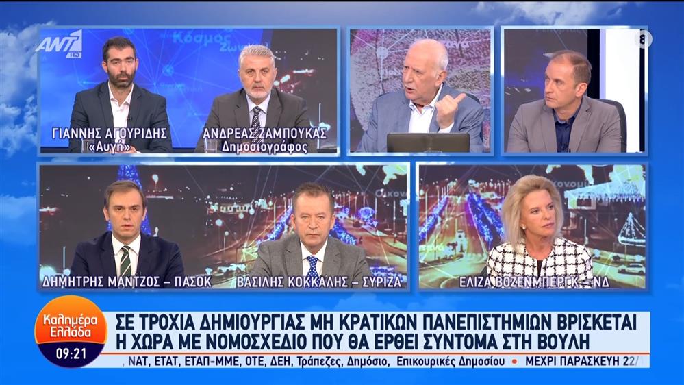 Πολιτική επικαιρότητα – Καλημέρα Ελλάδα – 21/12/2023