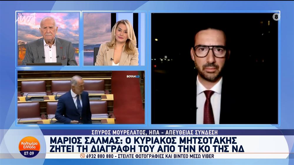 Μάριος Σαλμάς: Ο Κυριάκος Μητσοτάκης ζητά τη διαγραφή του – Καλημέρα Ελλάδα – 23/09/2024