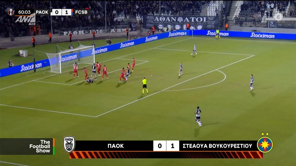 ΠΑΟΚ - Στεάουα Βουκουρεστίου 0-1 (highlights)

