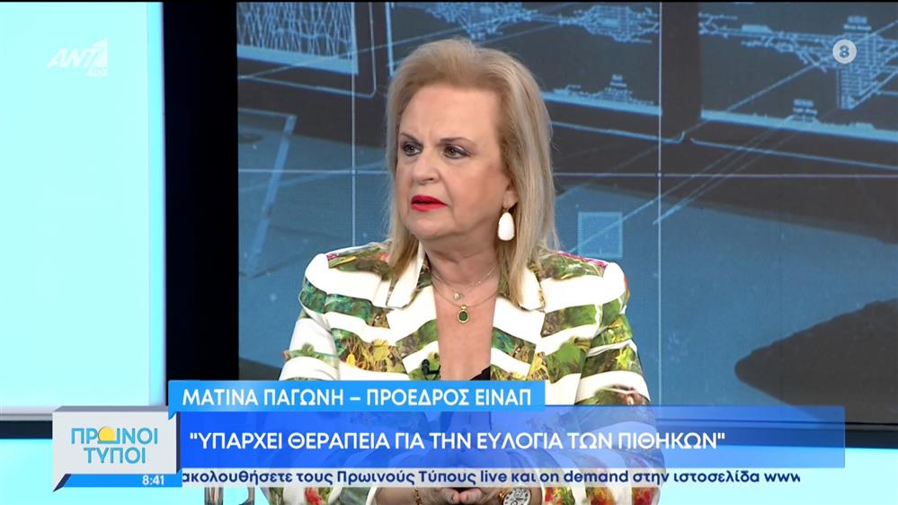 Ματίνα Παγώνη - Πρόεδρος ΕΙΝΑΠ – Πρωινοί Τύποι – 12/06/2022