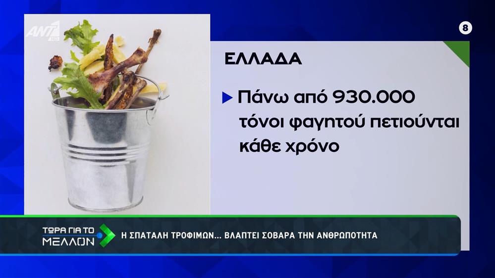 Η σπατάλη τροφίμων... βλάπτει σοβαρά την ανθρωπότητα