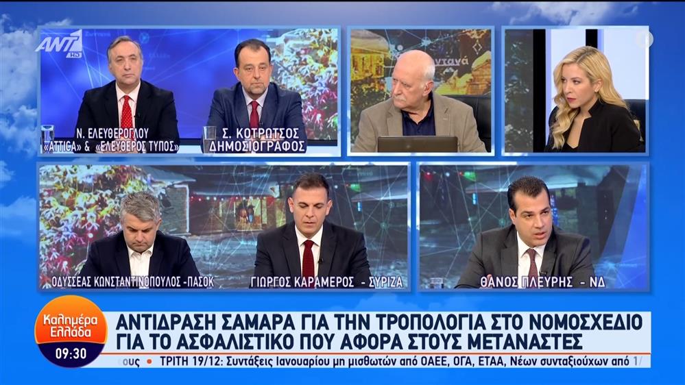 Πολιτική επικαιρότητα – Καλημέρα Ελλάδα – 18/12/2023