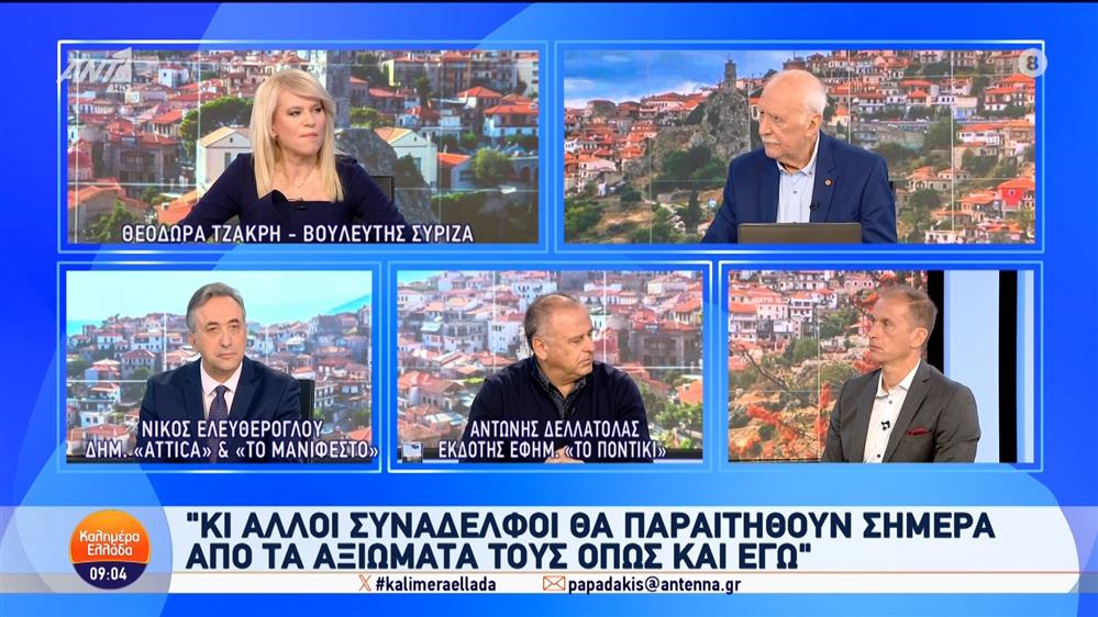 Η Θεοδώρα Τζάκρη, βουλευτής ΣΥΡΙΖΑ, στο Καλημέρα Ελλάδα - 11/11/2024
