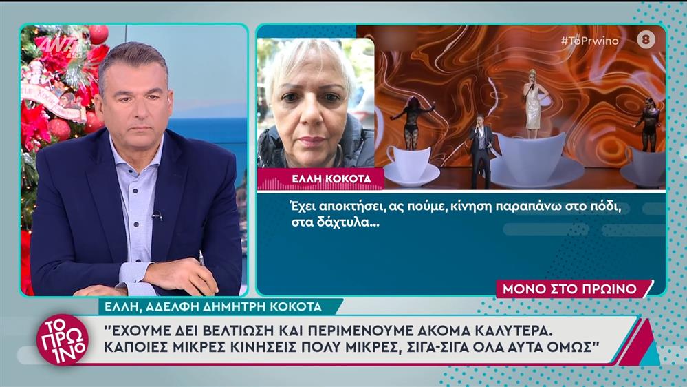 Η Έλλη Κόκοτα, αδελφή Δημήτρη Κόκοτα, στο Πρωινό - 28/11/2024

