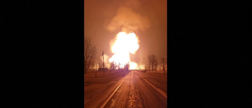 Εντυπωσιακή έκρηξη σε αγωγό αερίου (βίντεο)