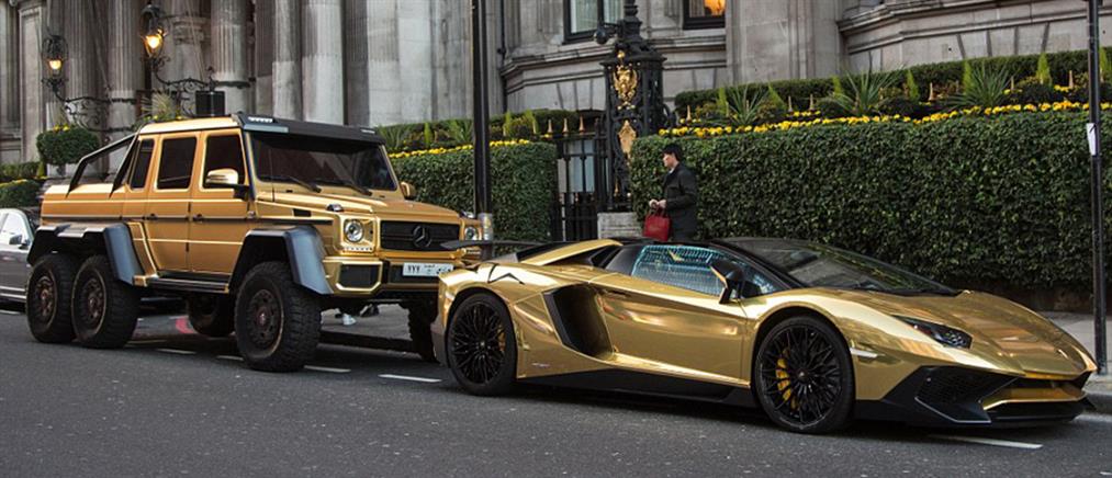 Επίδειξη πλούτου με “χρυσά” αυτοκίνητα από Άραβες στο Λονδίνο
