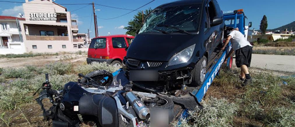 Αργολίδα - Τροχαίο: Νεκρός οδηγός μηχανής μετά από σύγκρουση με ΙΧ (εικόνες)