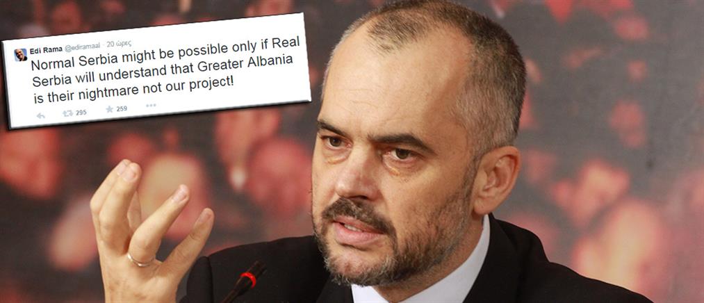 Προκλητικός ο Έντι Ράμα: Εφιάλτης της Σερβίας η «Μεγάλη Αλβανία»