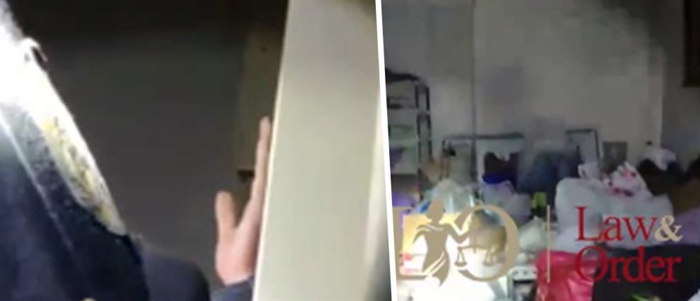 Βίντεο: η σύλληψη του διαρρήκτη μέσα στην ντουλάπα