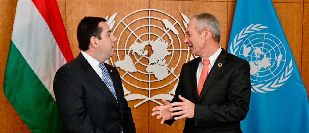 Συνάντηση Μηταράκη με τον πρόεδρο της ΓΣ του ΟΗΕ (εικόνες)