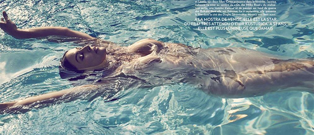 H Μπελούτσι, το απόλυτο θηλυκό, γυμνή στην πισίνα (φωτο)
