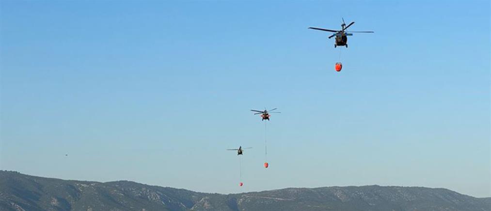 Φωτιές στην Ελλάδα: Black Hawk από τις ΗΠΑ στη μάχη με τις φλόγες