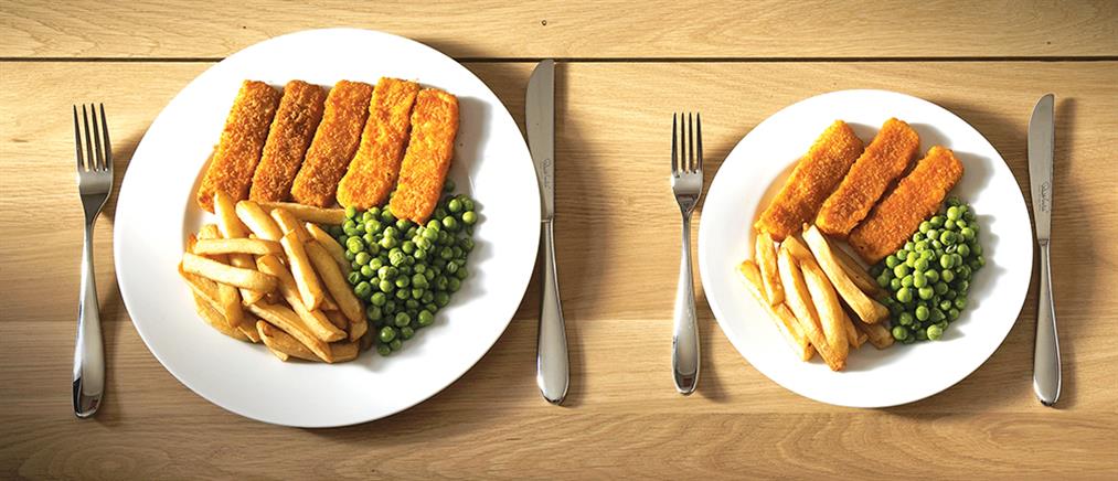 Τρώτε πολύ; Το μέγεθος του πιάτου φταίει!
