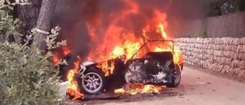 Κάηκε ζωντανός μέσα στο αγωνιστικό αυτοκίνητο (Βίντεο)
