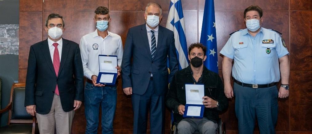 Τσαπατάκης και Ζησιμόπουλος τιμήθηκαν για τις αθλητικές τους επιδόσεις