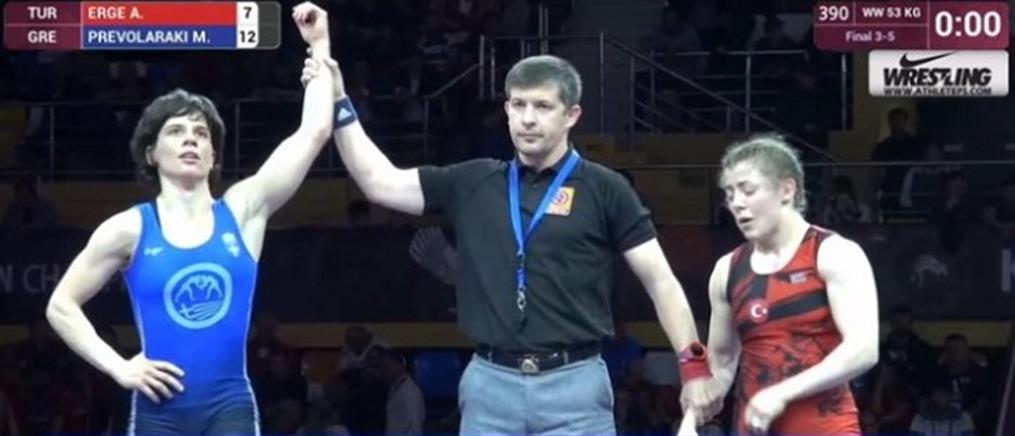 Ευρωπαϊκό πρωτάθλημα πάλης: χάλκινο μετάλλιο κατέκτησε η Πρεβολαράκη