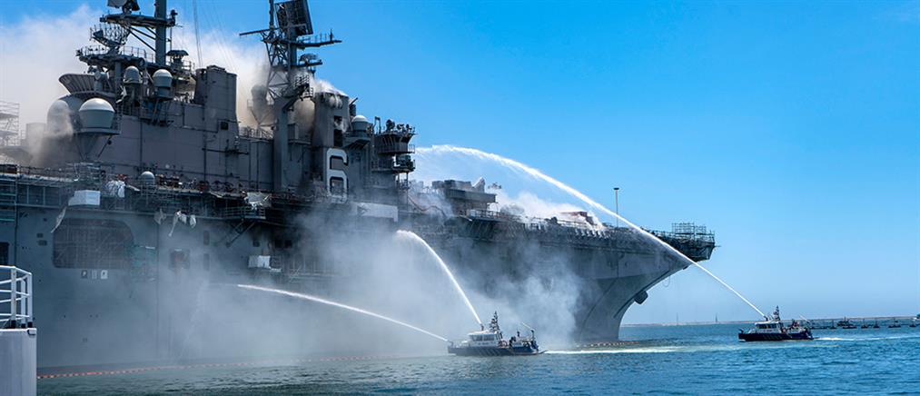 ΗΠΑ: Δεκάδες τραυματίες από τη φωτιά σε πλοίο του Πολεμικού Ναυτικού (εικόνες)