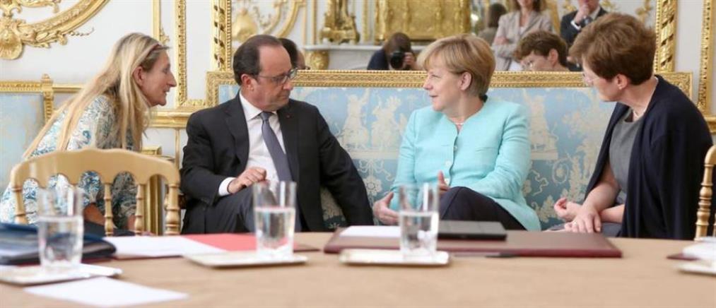 Συνάντηση Μέρκελ-Ολάντ πριν την Σύνοδο Κορυφής