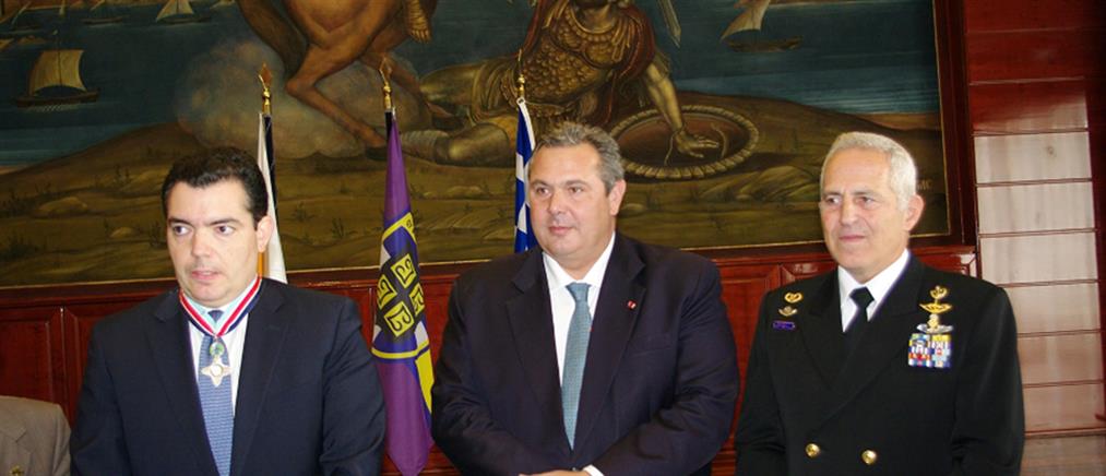 Ο Πάνος Καμμένος τίμησε τον υπουργό Άμυνας της Κύπρου