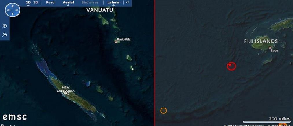 Πολύ ισχυρός σεισμός στα νησιά Φίτζι