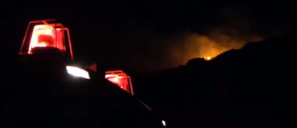 Φωτιά από πυροτεχνήματα στην Ανάσταση της Σύρου (βίντεο)