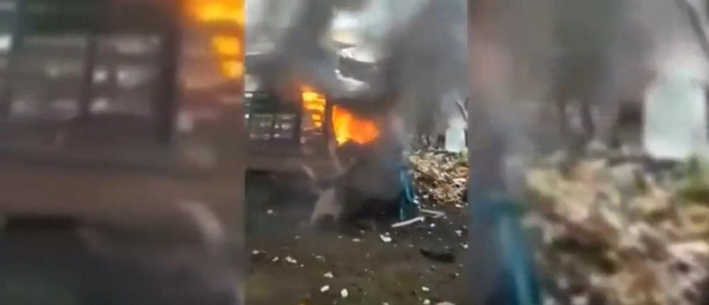 Φονική έκρηξη σε αγορά της Αφρίν (βίντεο)