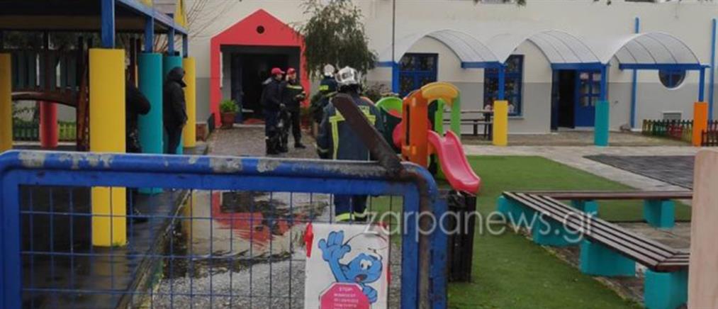 Χανιά: εκρήξεις σε παιδικό σταθμό (εικόνες)