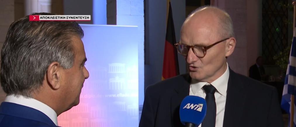 Αντρέας Κιντλ: Ο νέος πρέσβης της Γερμανίας μιλά στον ΑΝΤ1 για το Μεταναστευτικό (βίντεο)