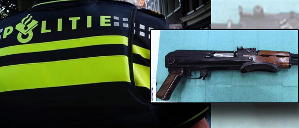 Ένοπλος με γεμάτο καλάσνικοφ στο Ρότερνταμ