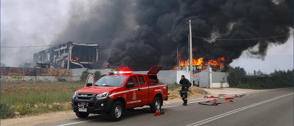 Φωτιά στην Αττική: Εκρήξεις στις Αφίδνες, αναζωπύρωση στην Ιπποκράτειο Πολιτεία (εικόνες)