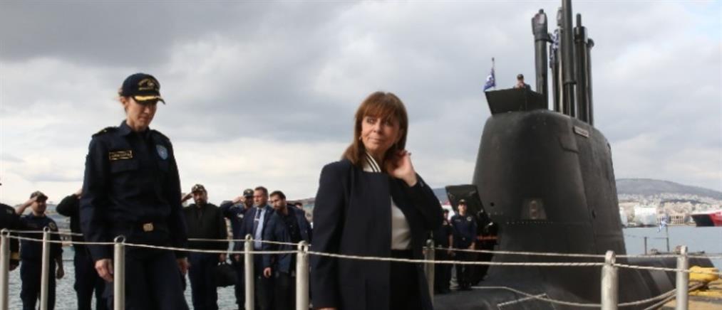 Η Σακελλαροπούλου συμμετείχε στον πλου του υποβρυχίου “ΠΑΠΑΝΙΚΟΛΗΣ”