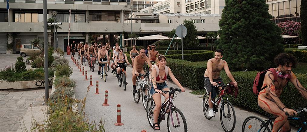Θεσσαλονίκη: Γυμνή ποδηλατοδρόμια με μάσκες κορονοϊού στα... “επίμαχα” (εικόνες)