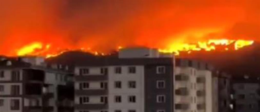 Φωτιά στην Τουρκία: διακοπή κυκλοφορίας στο στενό των Δαρδανελίων και εκκενώσεις (βίντεο)