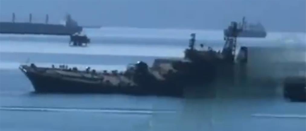 Ρωσία: Ουκρανικά drones έπληξαν πολεμικά πλοία στη Μαύρη Θάλασσα (βίντεο)