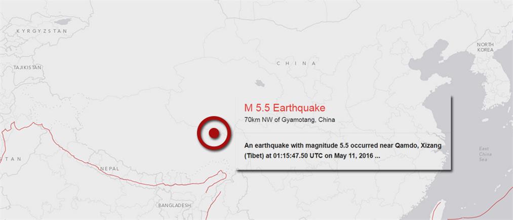 Ισχυρός σεισμός έπληξε το Θιβέτ