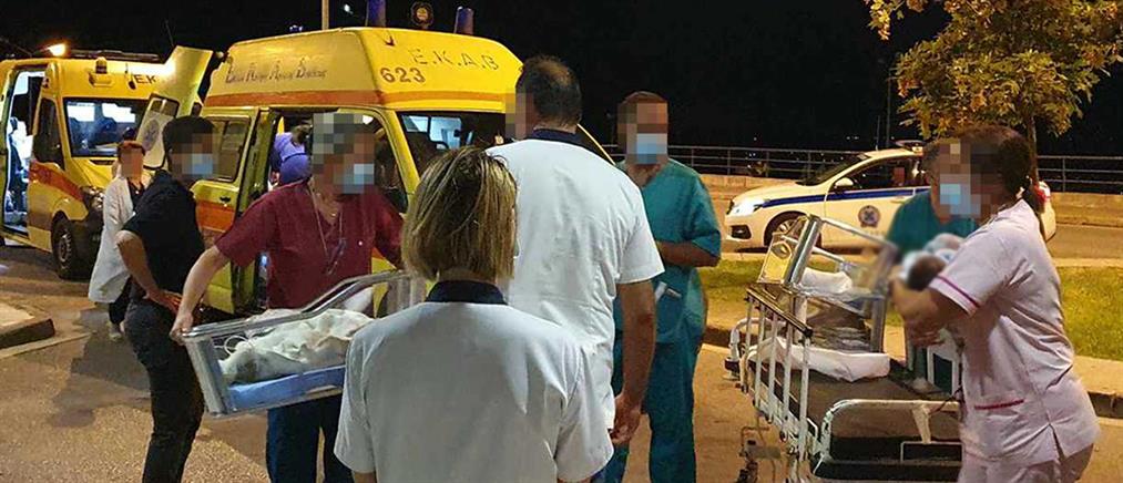 Φωτιά στην Αλεξανδρούπολη: Στην Καβάλα μεταφέρθηκαν τα 11 νεογνά από το νοσοκομείο Αλεξανδρούπολης (εικόνες)