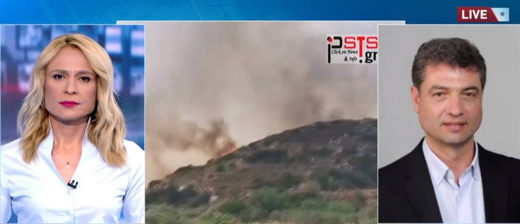 Φωτιά στην Πάρο: Οι φλόγες έφτασαν κοντά σε σπίτια