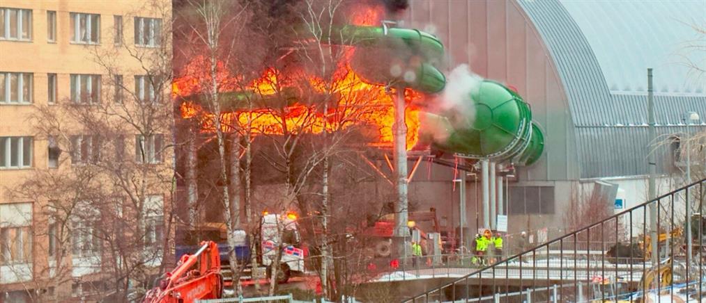 Σουηδία: Φωτιά σε πάρκο αναψυχής (βίντεο)