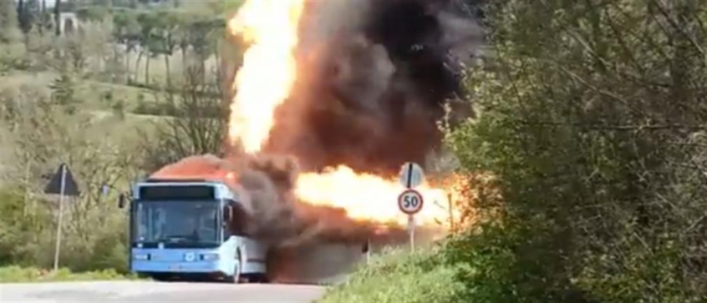Ιταλία: Έκρηξη σε λεωφορείο με φυσικό αέριο (βίντεο)